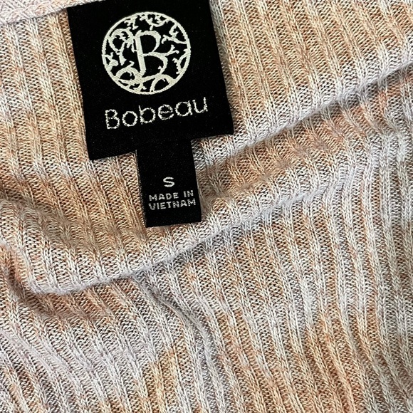 Bobeau Faux Wrap Ribbed Pink Balletcore Sweater Size Small - Picture 11 of 12